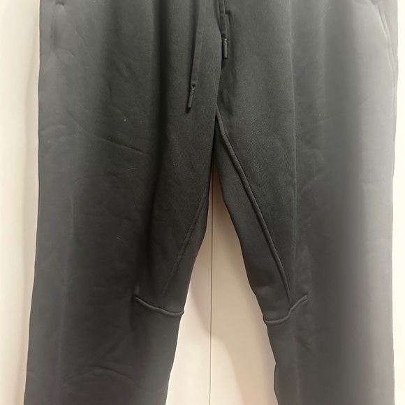 Lululemon Black Fleece-Lined Jogger Sweatpants Drawstring Athleisure - Picture 3 of 9